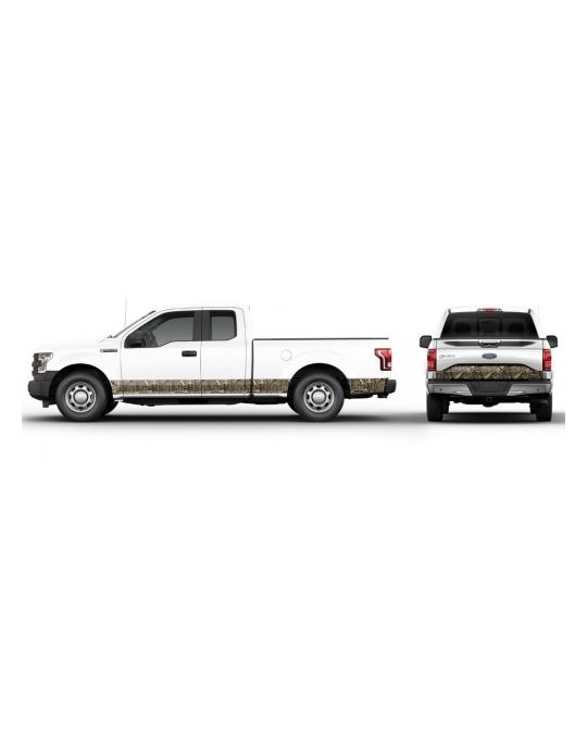 Ford Graphics Kit - Mossy Oak Camo Two Tone Stripe Kit