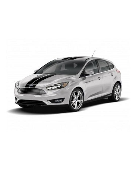 Ford Graphics Kit - Dual Over the Top Stripes - Matte Black