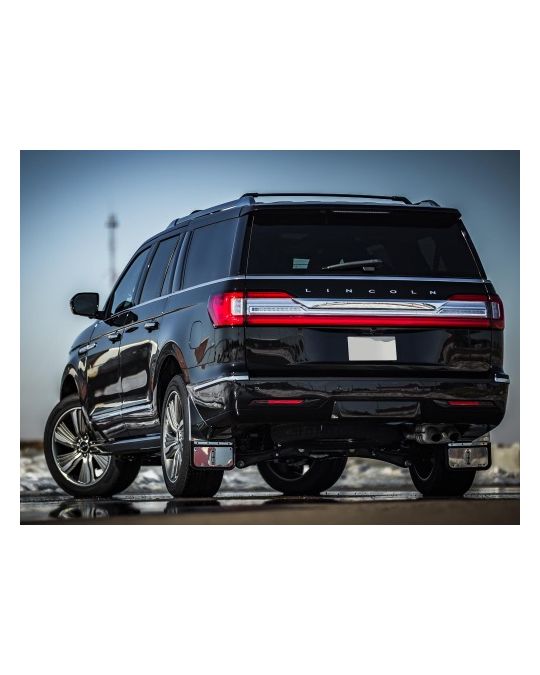Ford Splash Guards - Gatorback, Rear Pair, With Lincoln Star Logo