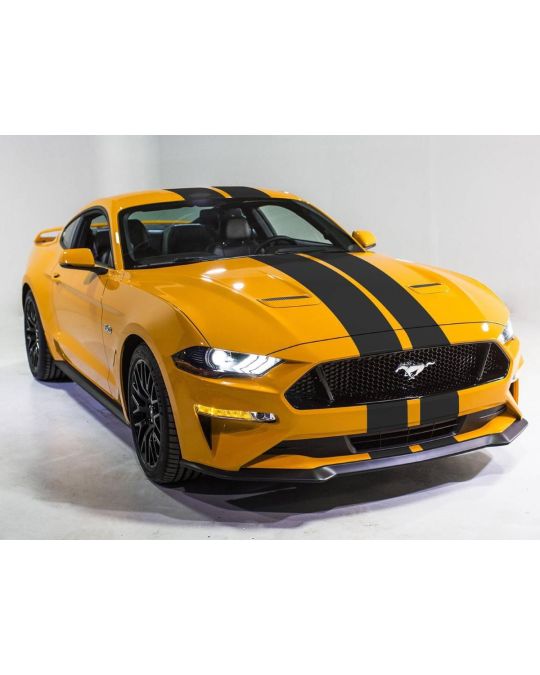 Ford Decal - Top Stripes - Gloss Black 10"