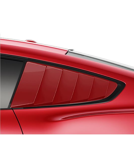Ford Quarter Window Louvers - Ruby Red