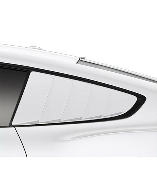 Ford Quarter Window Louvers - Oxford White