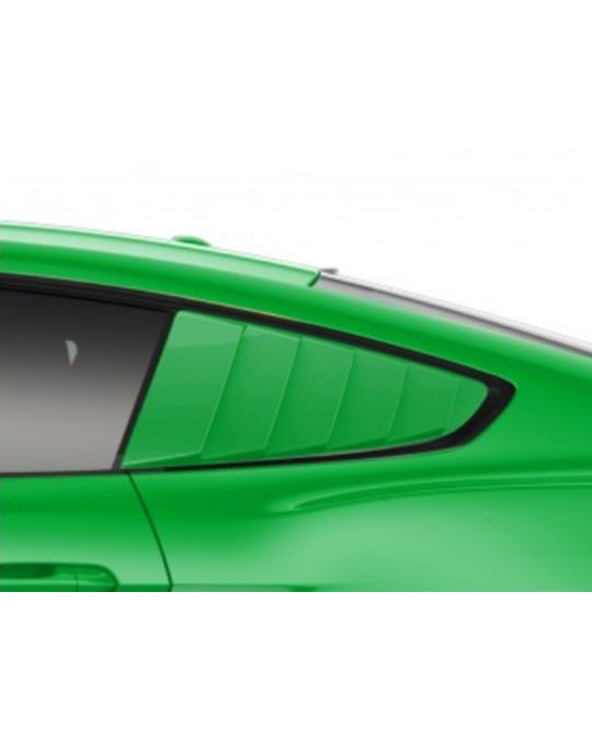 Ford Quarter Window Louvers - Grabber Lime
