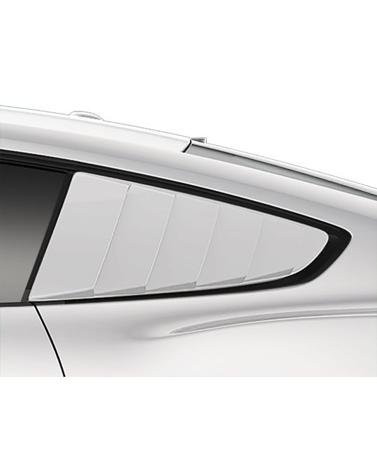 Ford Quarter Window Louvers - Iconic Silver/Silver Radiance
