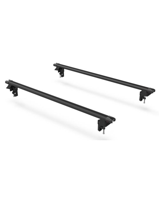 Ford Low Profile Bed Rack System With Two Adjustable Black Heavy Duty HD 78 Inch Cross Bars By Yakima