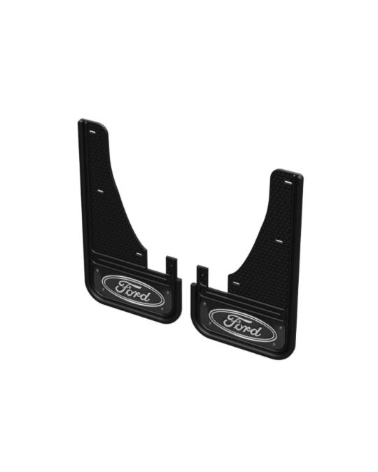 Ford Splash Guards - Front - Black Ford Oval Logo