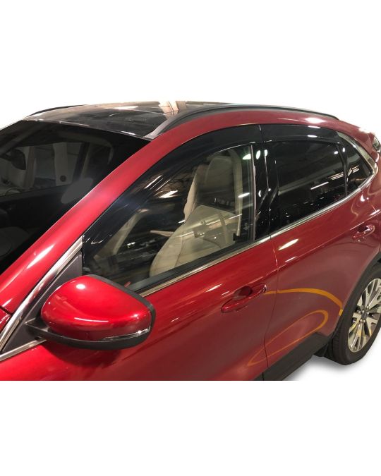 Ford Side Window Deflectors Low Profile Design Kit Of Four For Front And Rear