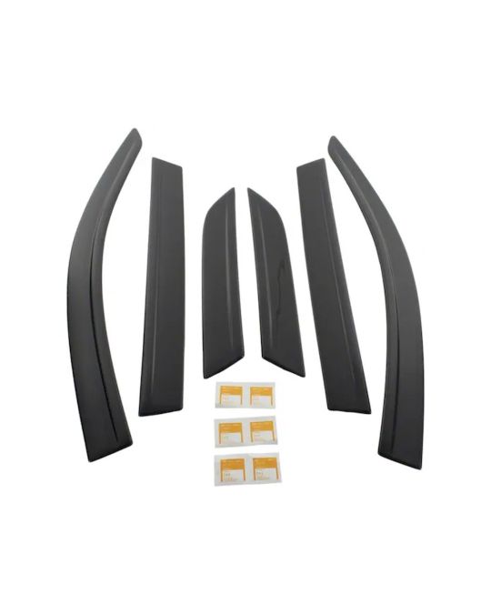 Ford Side Window Deflectors Kit Of Six Low Profile In Smoke Color