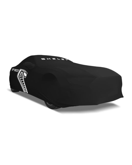 Ford Car Cover - Outdoor GT500 Small Wing Black With White Logo