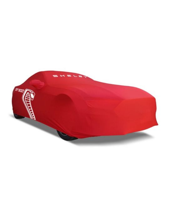 Ford Car Cover - Indoor GT500 Small Wing Red With White Logo