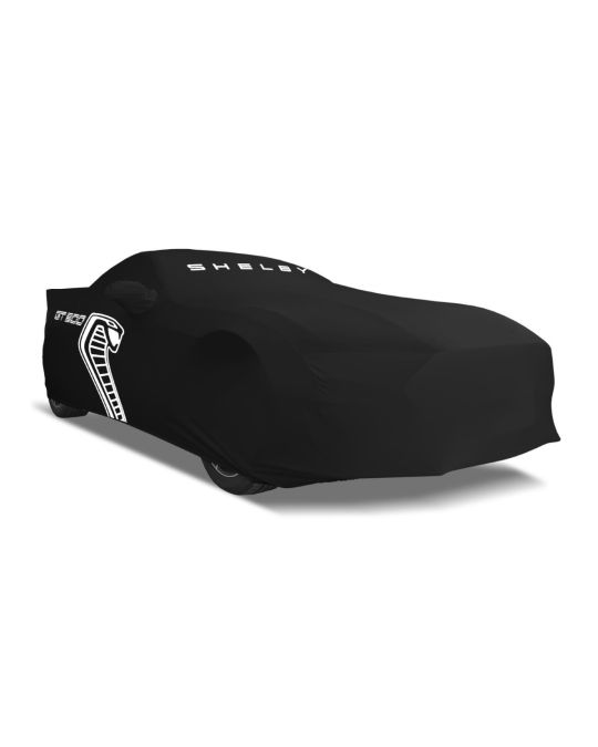Ford Car Cover - Outdoor GT500 Large Wing Black With White Logo