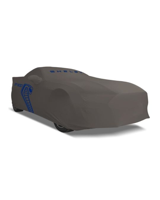 Ford Car Cover - Indoor GT500 Large Wing Grey With Blue Logo