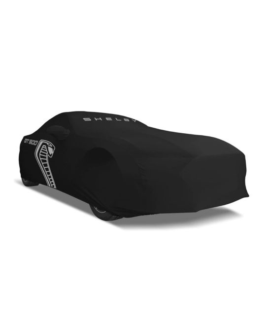 Ford Car Cover - Indoor GT500 Small Wing Black With White Logo