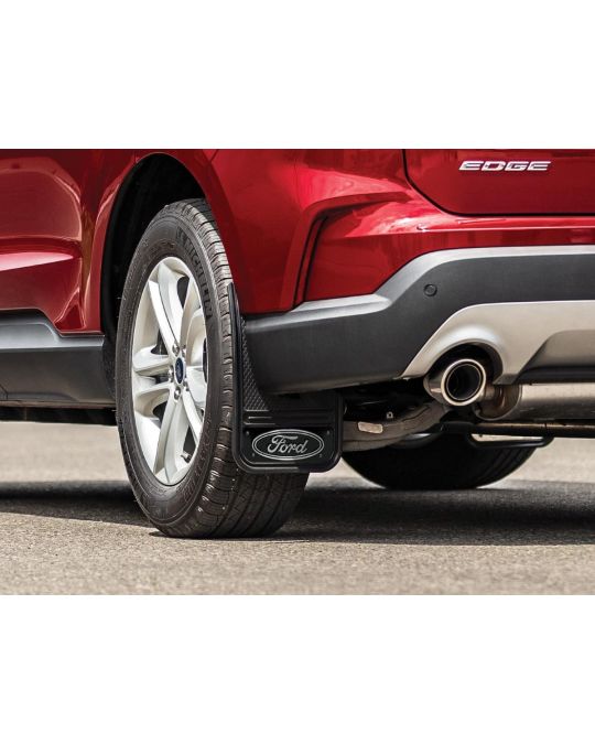 Ford Splash Guards For Rear Wheels With Black Ford Oval Logo