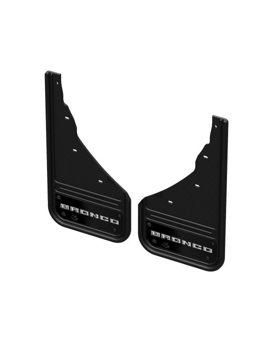 Ford Splash Guards Rear Gatorback Heavy Duty With Bronco Logo