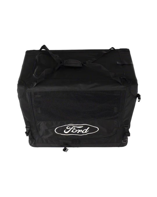 Ford Black Pet Kennel Soft Sided Collapsible With Ford Logo