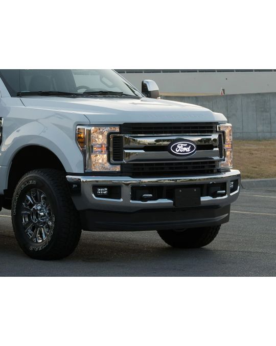 Ford LED Illuminated Front Grille Black Ford Oval Emblem For Halogen Headlight Vehicles With Front Camera