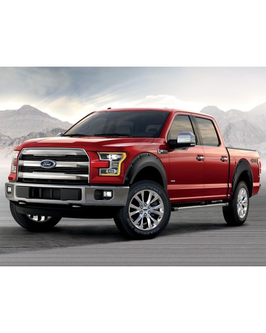 Ford Kit Of Four Textured Black Fender Flares By Bushwacker
