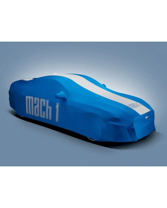 Ford Car Cover Mach 1 Low Wing Spoiler Blue White