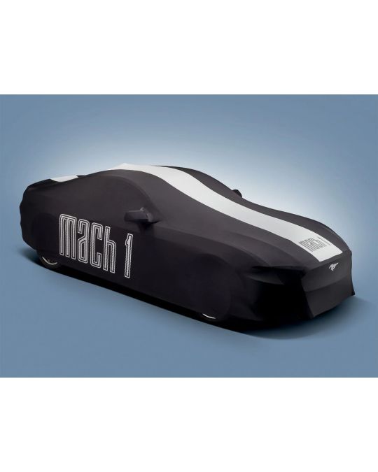 Ford Car Cover Mach 1 Low Wing Spoiler Black White