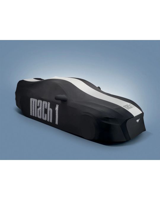 Ford Car Cover Mach 1 High Wing Spoiler Black White