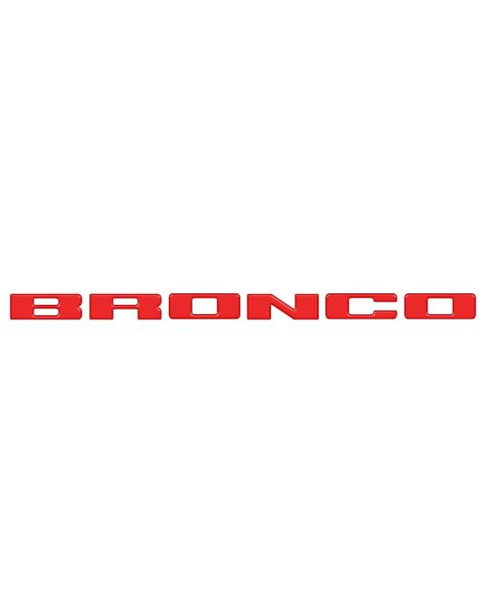 Ford Grille Emblem Applique Race Red Bronco Letters