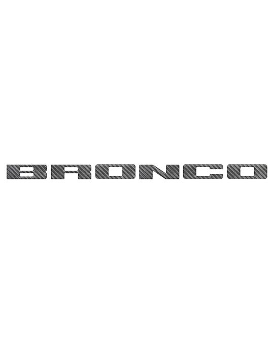 Ford Grille Emblem Applique Carbon Fiber Bronco Letters
