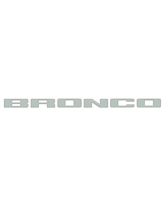 Ford Grille Emblem Applique Cactus Gray Bronco Letters
