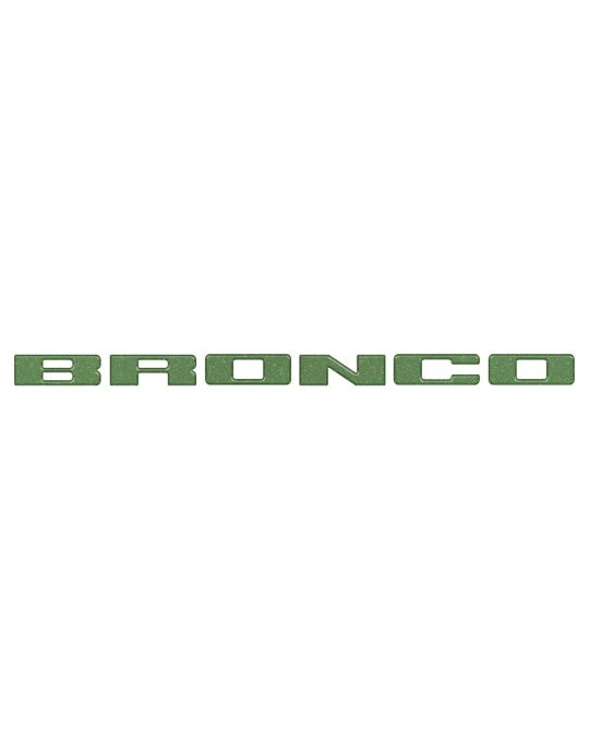 Ford Grille Emblem Applique Eruption Green Bronco Letters
