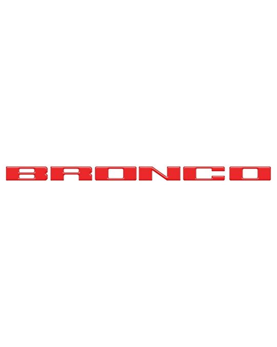 Ford Tufskinz Race Red Bronco Grille Lettering
