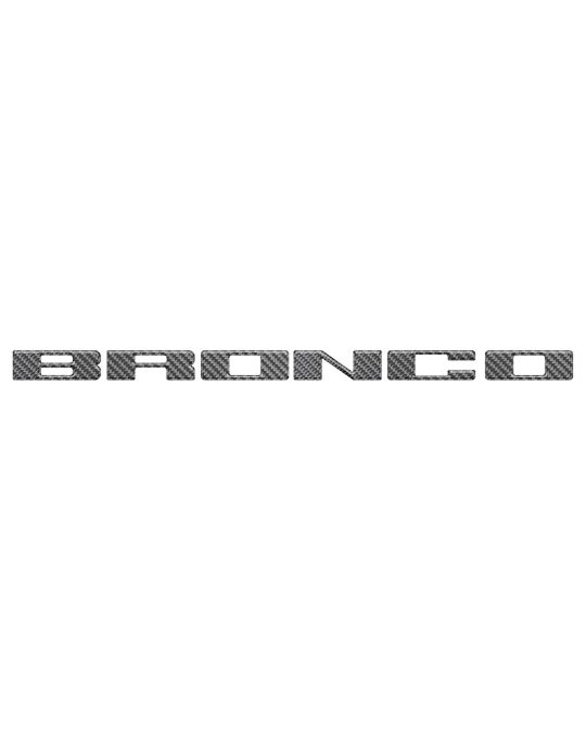 Ford Tufskinz Carbon Fiber Bronco Grille Lettering