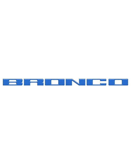 Ford Tufskinz Velocity Blue Bronco Grille Lettering