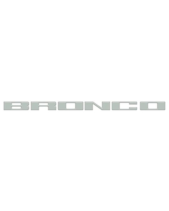 Ford Tufskinz Cactus Grey Bronco Grille Lettering