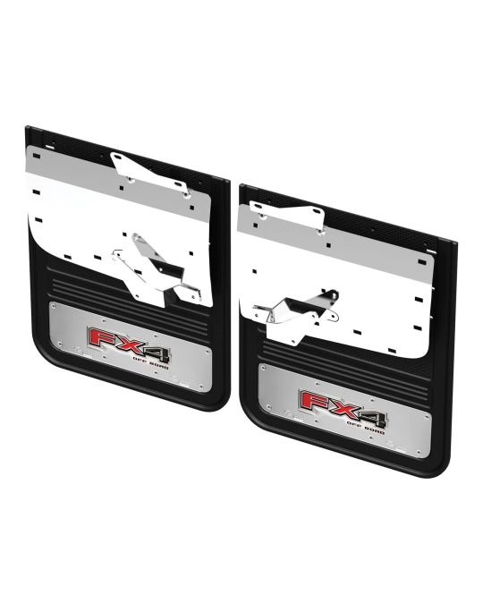 Ford Gatorback DRW Splash Guards With FX4 Stainless Steel Surround