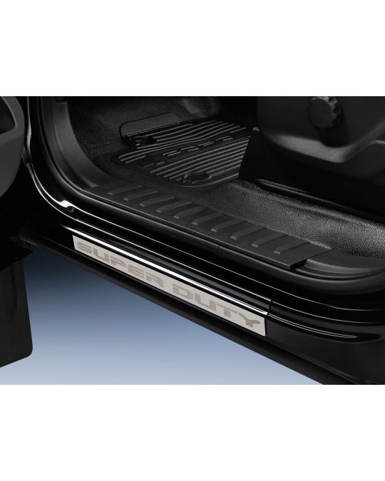 Ford Stainless Steel Door Sill Plates By Putco Two Piece Kit For Regular Cab / Super Cab