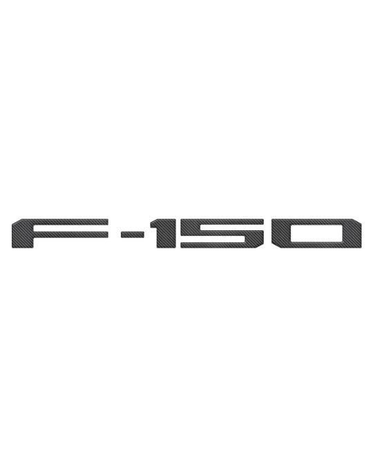 Ford Tailgate Lettering - Carbon Fiber Tufskinz Domed F-150 Emblem Inserts / Exterior Trim Kit