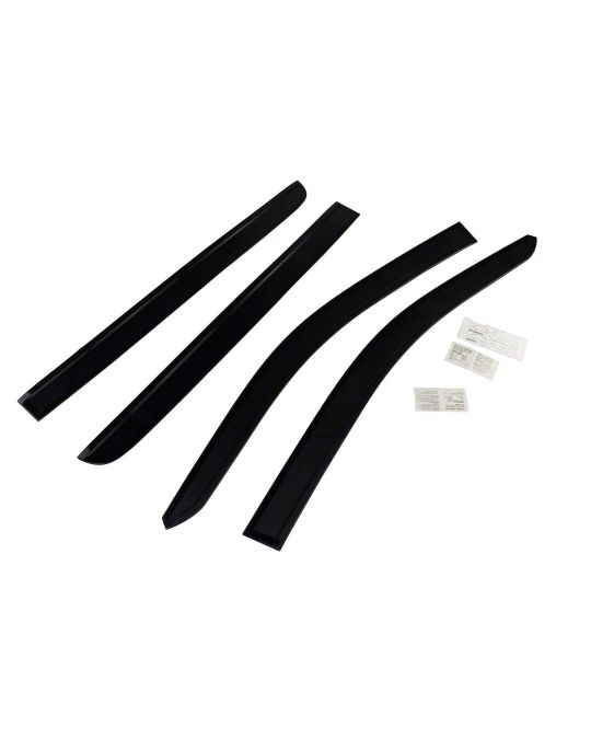Ford Low Profile Side Window Air Deflectors Smoke Color Kit Of Four For Supercrew