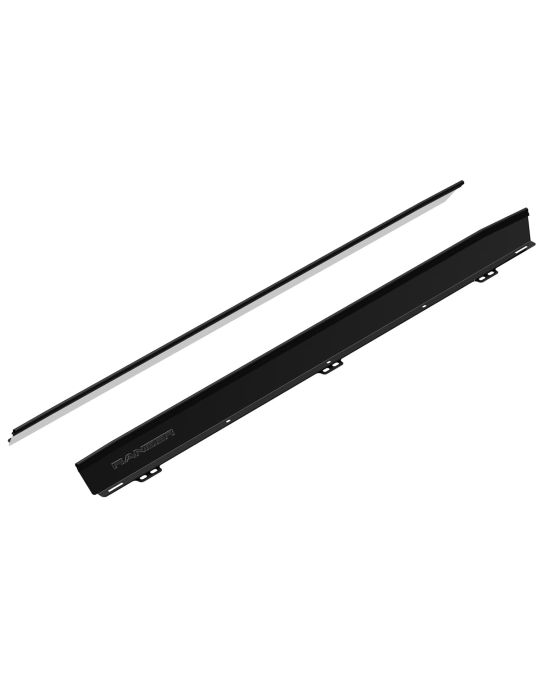 Ford Black Anodized Step Bar Filler Set Of Two For Crew Cab With OE Style Straight Step Bar