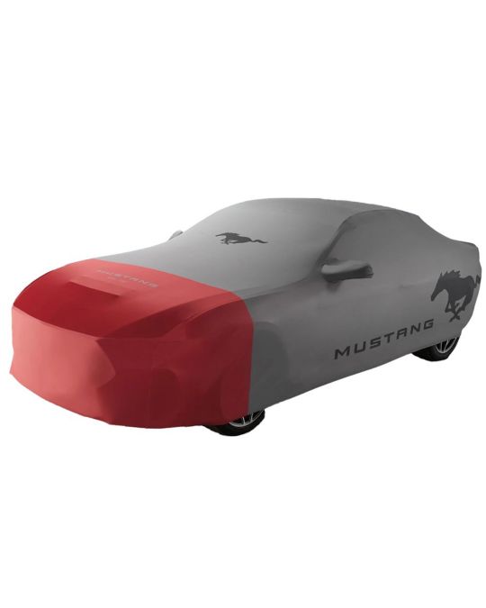 Ford Indoor Car Cover For Low Wing & No Wing GT Coupe Gray With Red Front Color