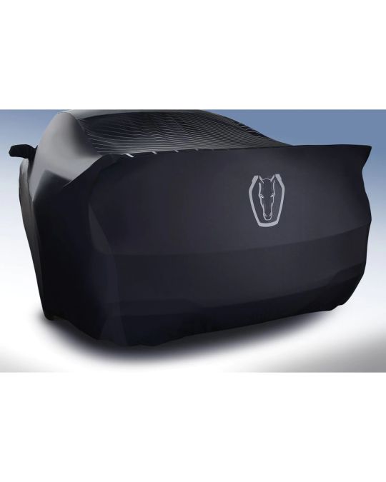 Ford Indoor Car Cover For High Wing HP Spoiler Dark Horse Black Color With Stripes