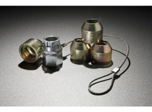 Ford Wheel Locks - Zinc-Plated For Hidden Lugs