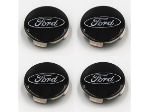 Ford Black And Chrome Wheel Center Cap Kit For Truck / SUV Set Of Four