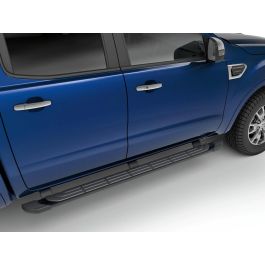 Ford Black Painted 5 Inch Angular Side Step Bars For SuperCrew