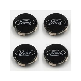 Ford Black And Chrome Wheel Center Cap Kit For Truck / SUV Set Of Four
