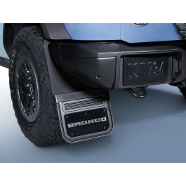Ford Splash Guards Rear Set Gatorback Black Text Bronco Logo