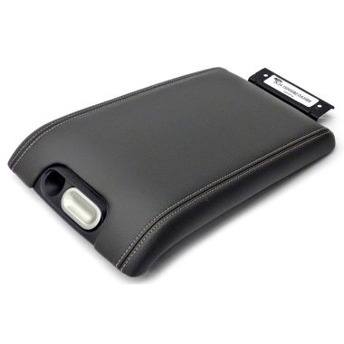Ford Center Console Lid Black With Light Gray Stitching