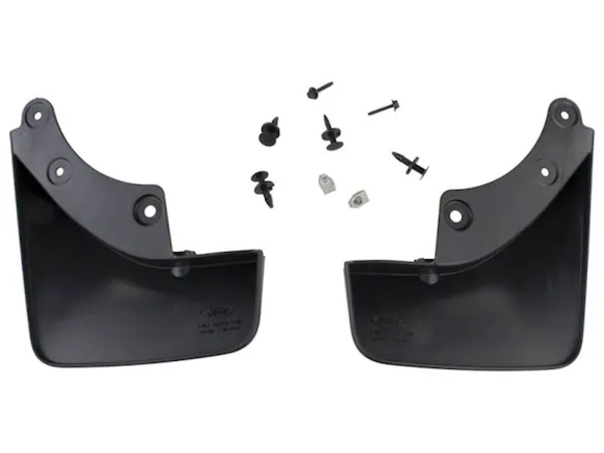 Ford Splash Guards Front Molded Kit Of Two Black For Plug-In