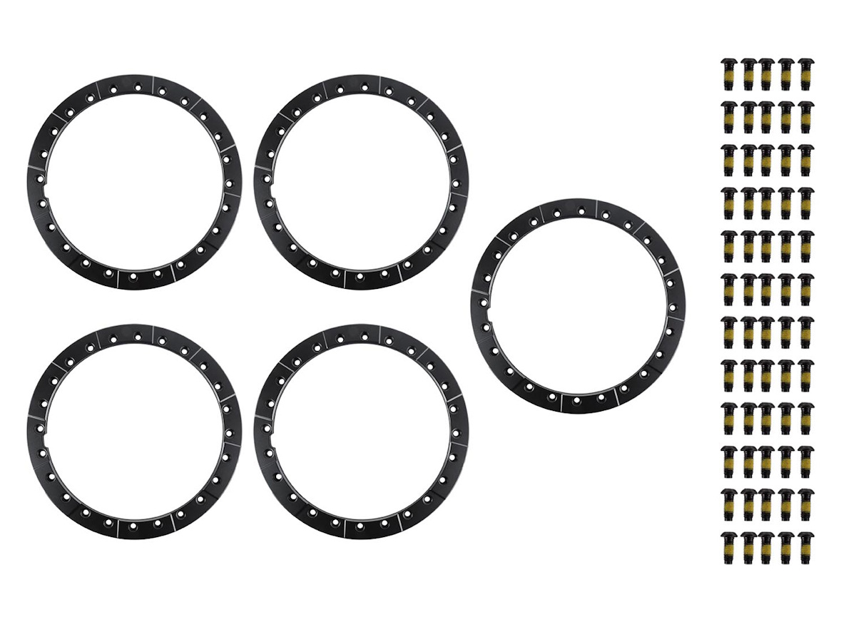 Ford Performance Gray Bead Lock Trim Ring Kit Of Five, M-1021K-BLG