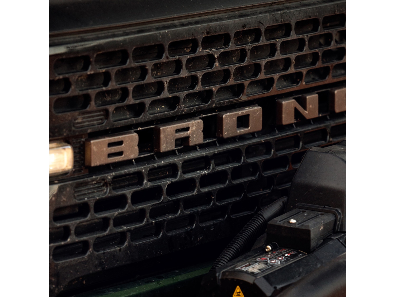 Ford Performance Grille Emblem Overlay BRONCO Lettering Sinister
