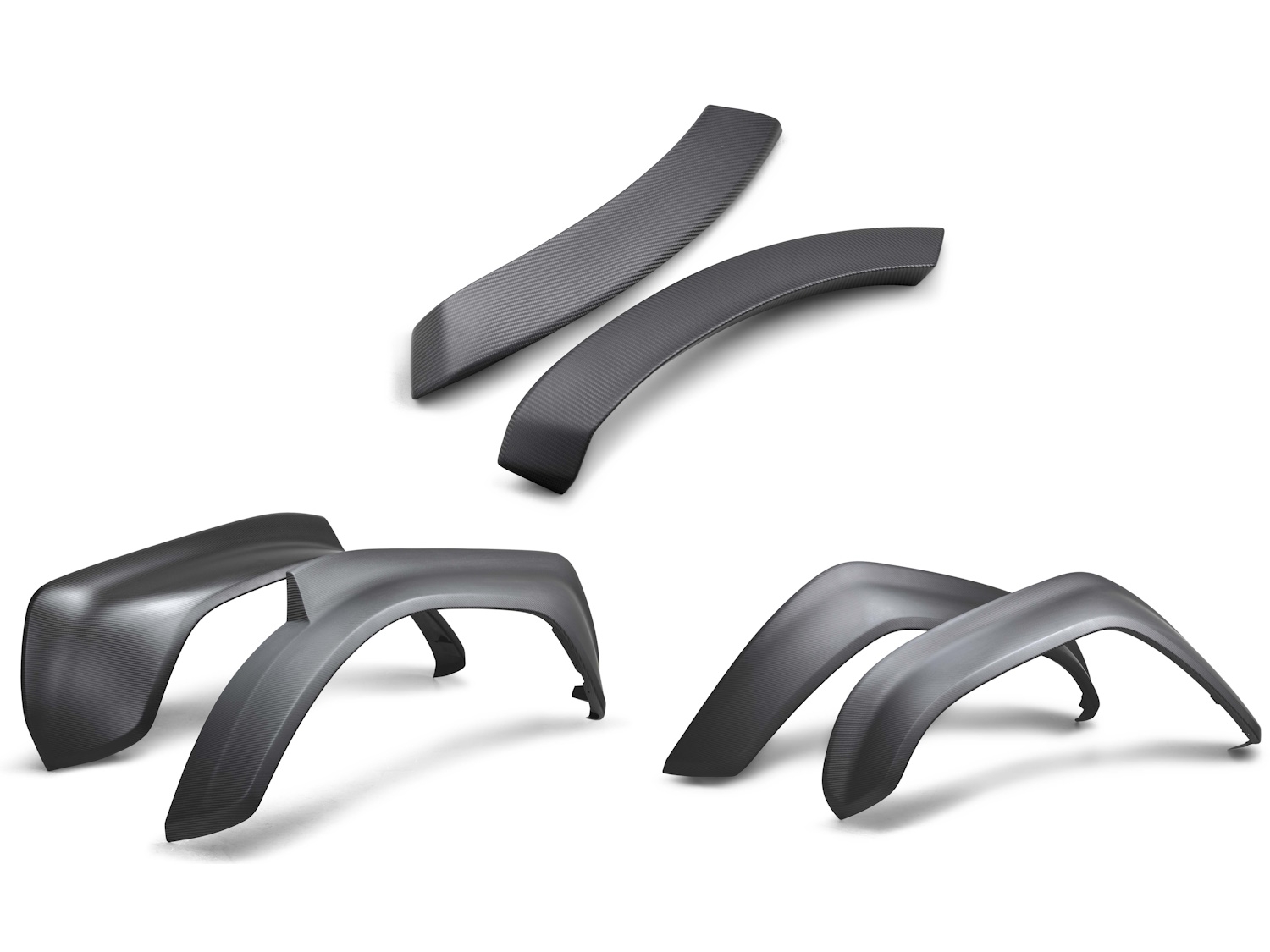 Ford Performance Carbon Fiber Fender And Door Flare Kit Front And